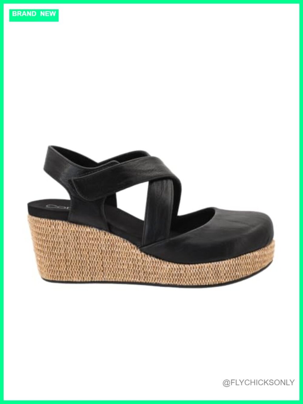 Corkys Womens What's The Rush Wedge Sandals Faux Leather Hook Loop Comfort